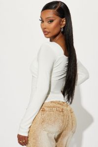 Alessandra One Shoulder Top - Off White sold by Fashion Nova