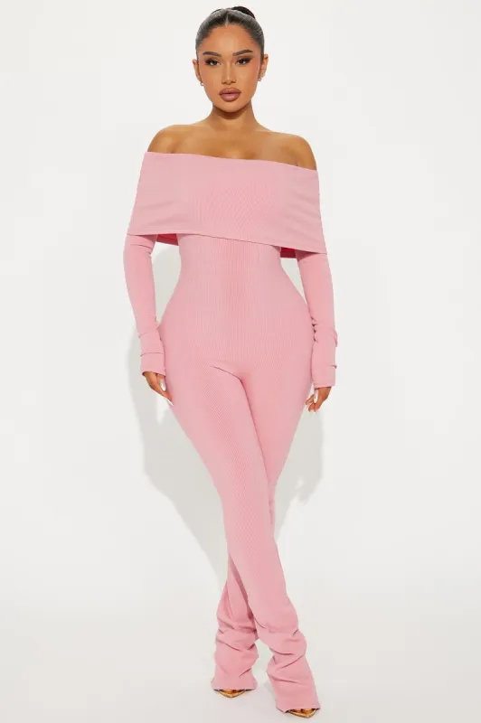 Amara Snatched Jumpsuit - Mauve sold by Fashion Nova