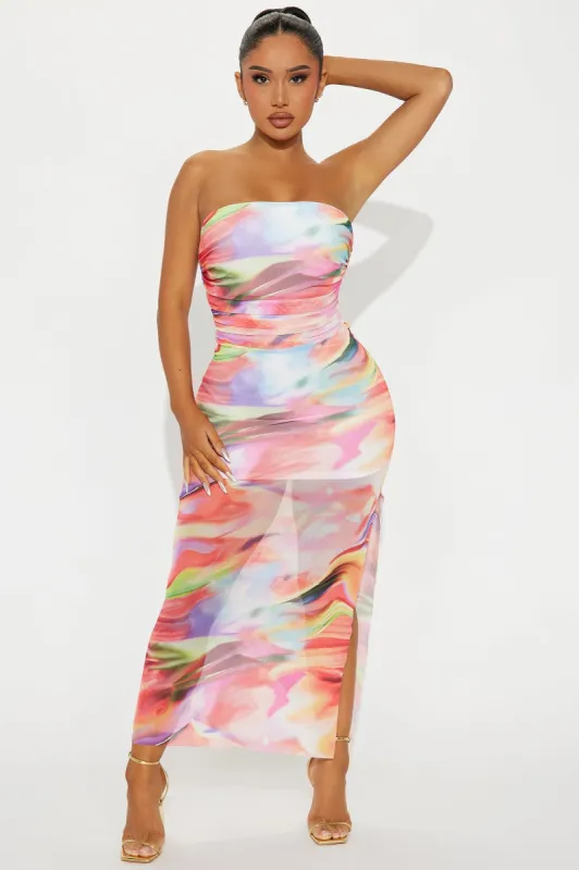 Colorful Romance Maxi Dress - Multi Color sold by Fashion Nova