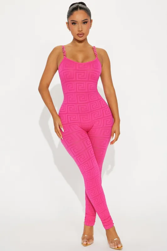 Tyra Seamless Jumpsuit - Pink sold by Fashion Nova