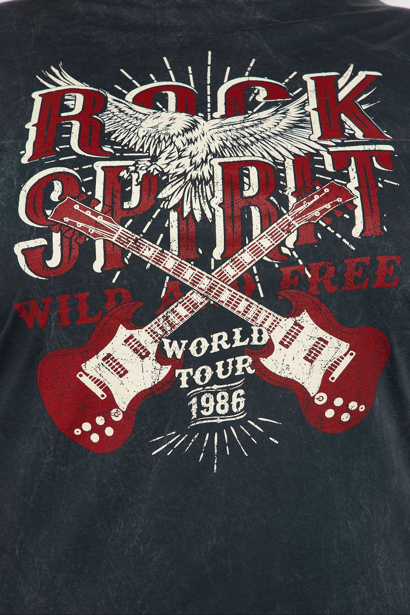 Rocker Spirit washed Tshirt - Charcoal/combo sold by Fashion Nova product image thumbnail 6