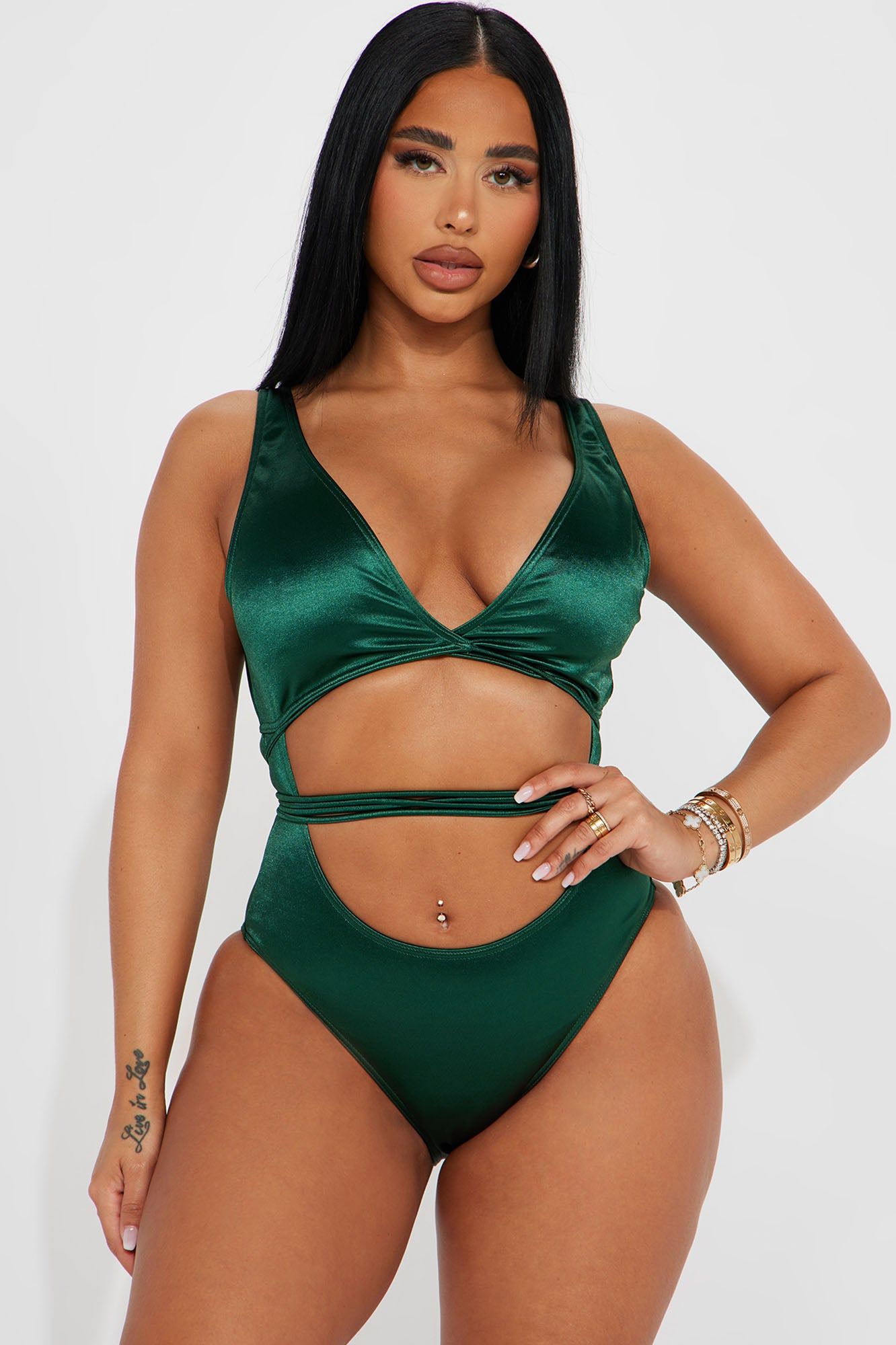 Dreamy Rainforest 1 Piece Swimsuit - Green sold by Fashion Nova