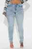 She's In The Moment Stretch Skinny Jeans - Medium Wash sold by Fashion Nova