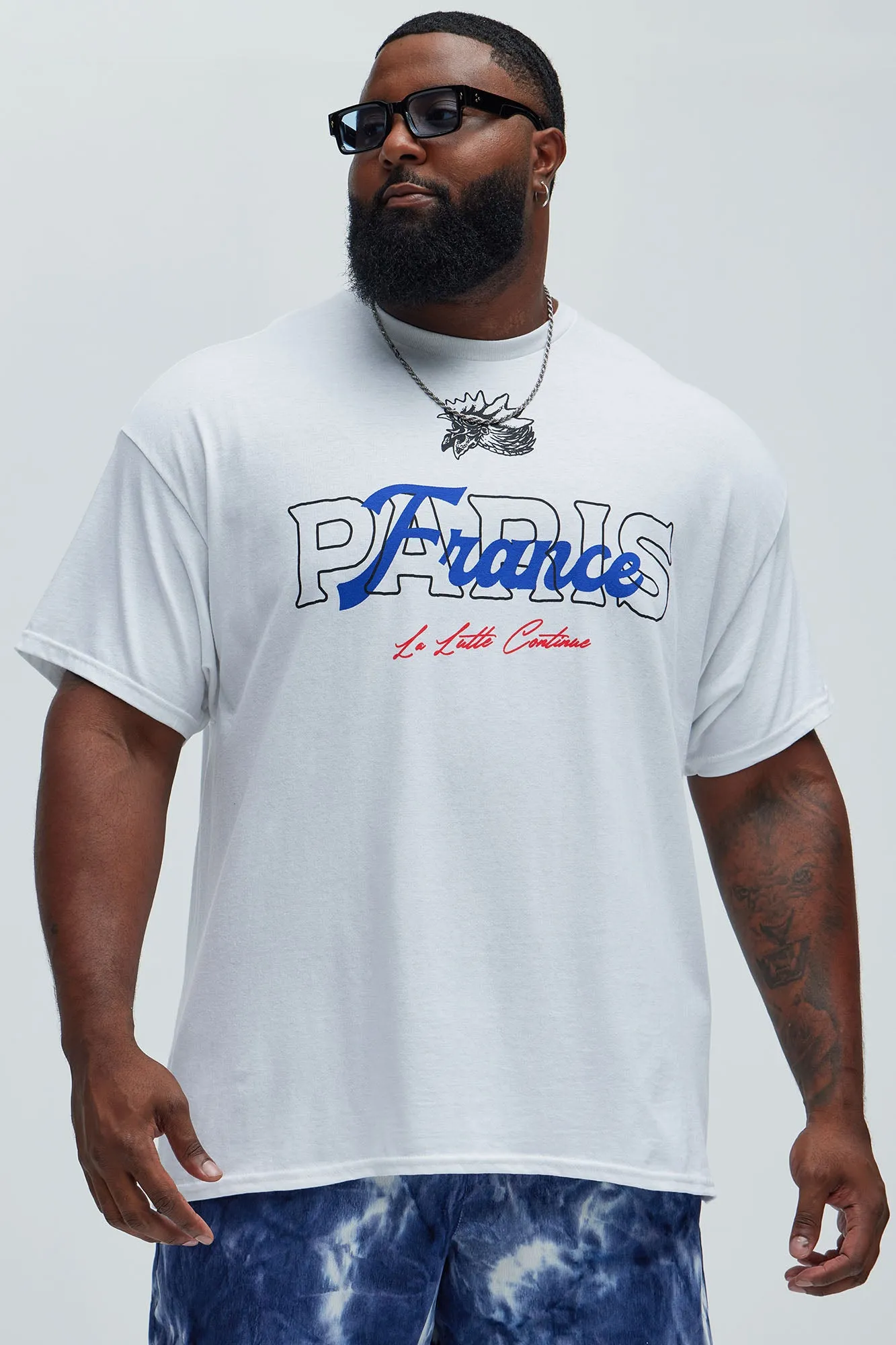 Paris France No Mercy For The Weak Short Sleeve Tee - White sold by Fashion Nova product image thumbnail 5