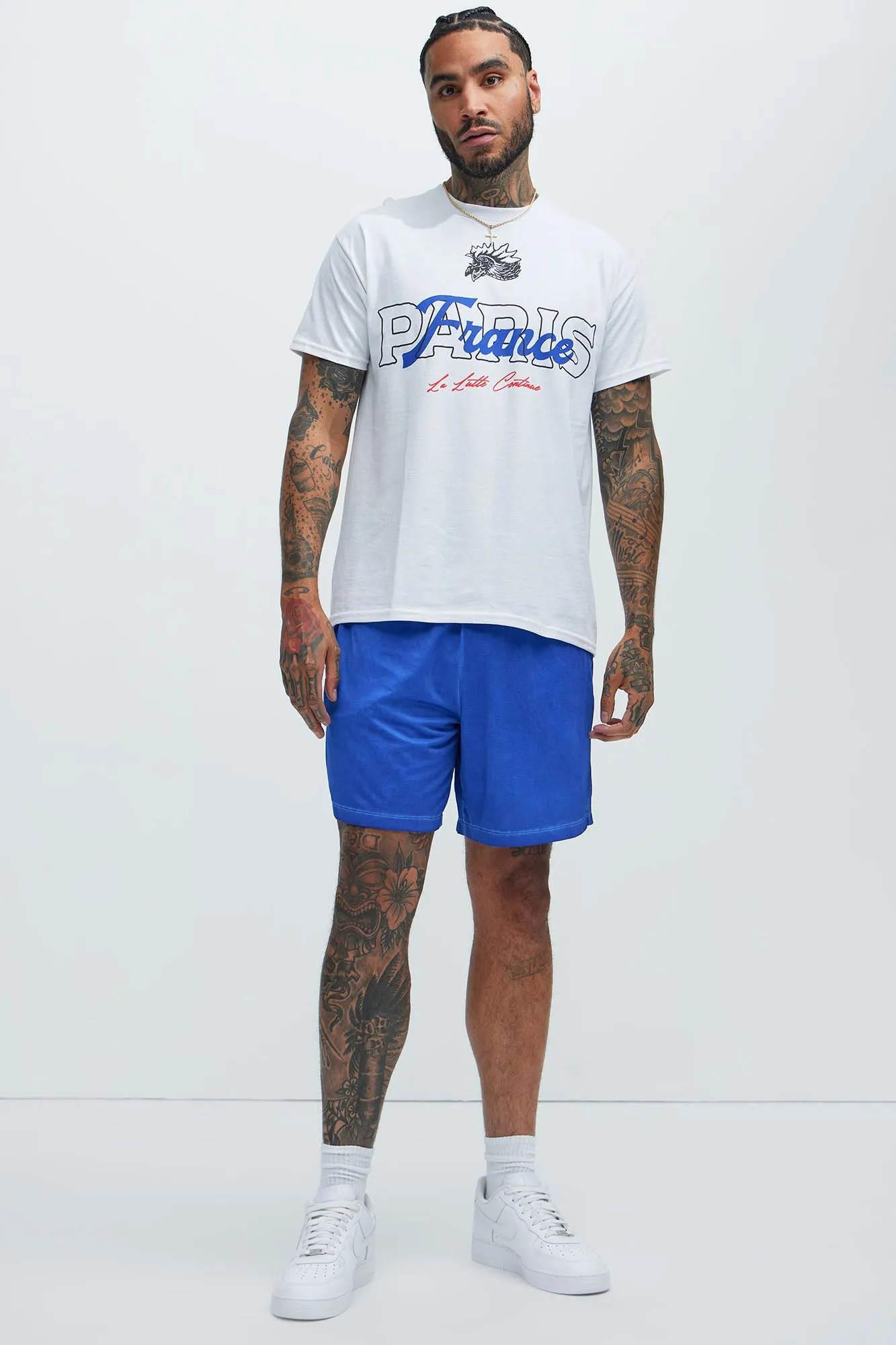 Paris France No Mercy For The Weak Short Sleeve Tee - White sold by Fashion Nova product image thumbnail 2