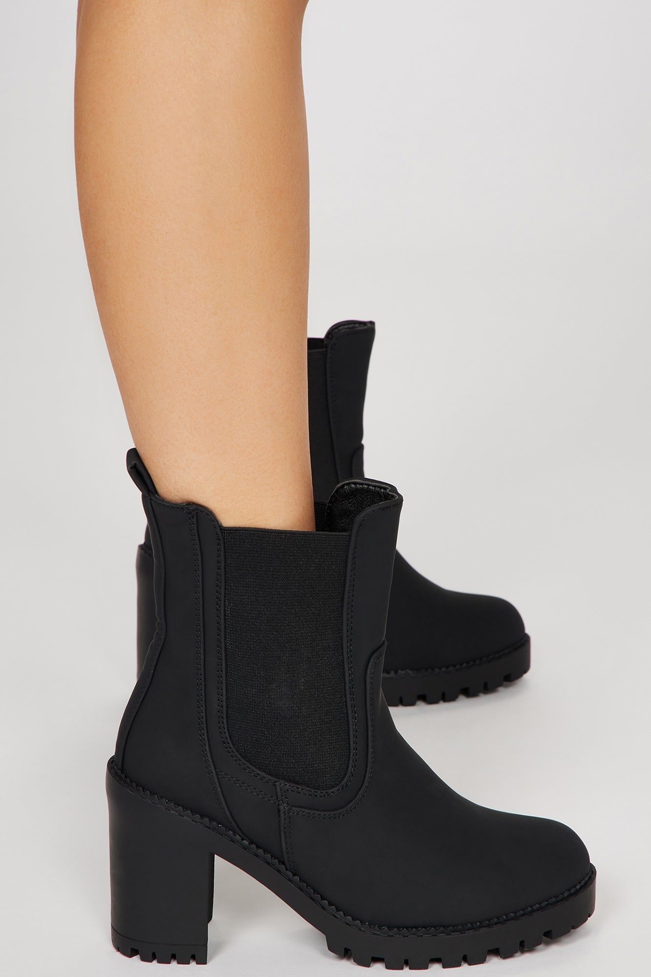 Eliana Lug Sole Boots - Black sold by Fashion Nova product image thumbnail 3