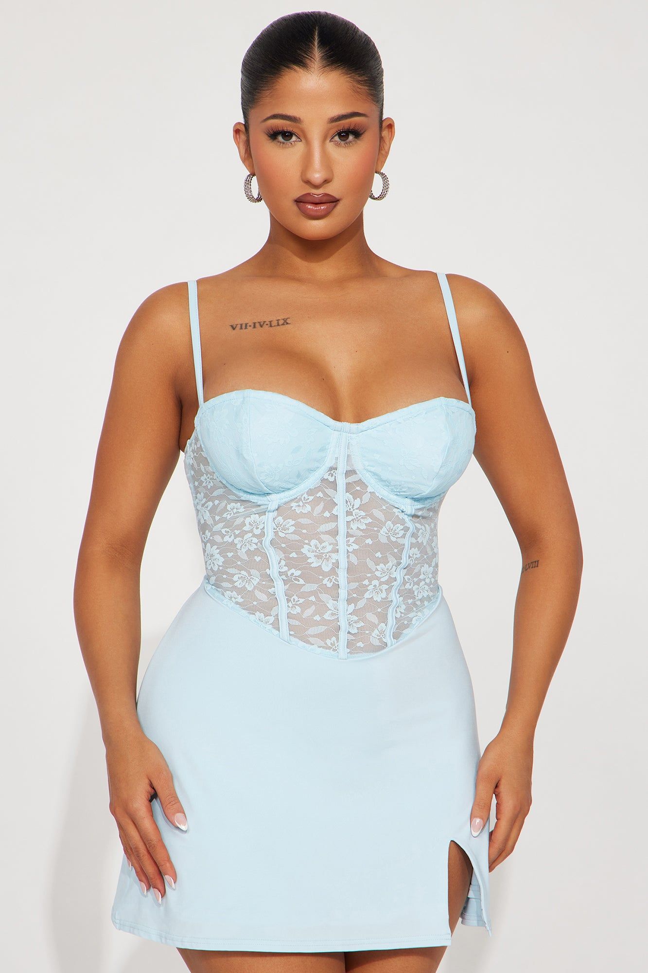 Jamie Corset Mini Dress - Light Blue sold by Fashion Nova product image thumbnail 2
