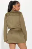 Fatima Faux Suede Skirt Set - Olive sold by Fashion Nova