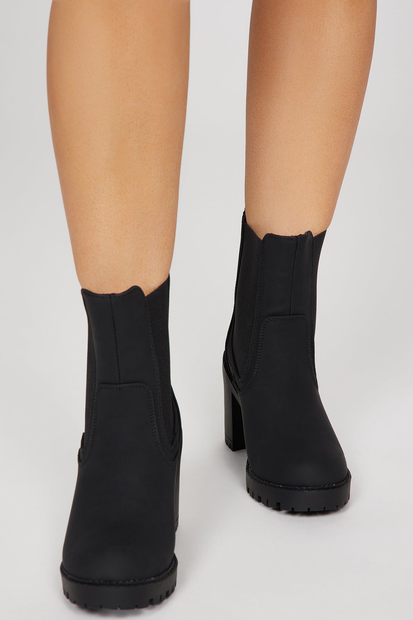 Eliana Lug Sole Boots - Black sold by Fashion Nova product image thumbnail 2