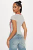 Shoot Your Shot Tee - Grey sold by Fashion Nova