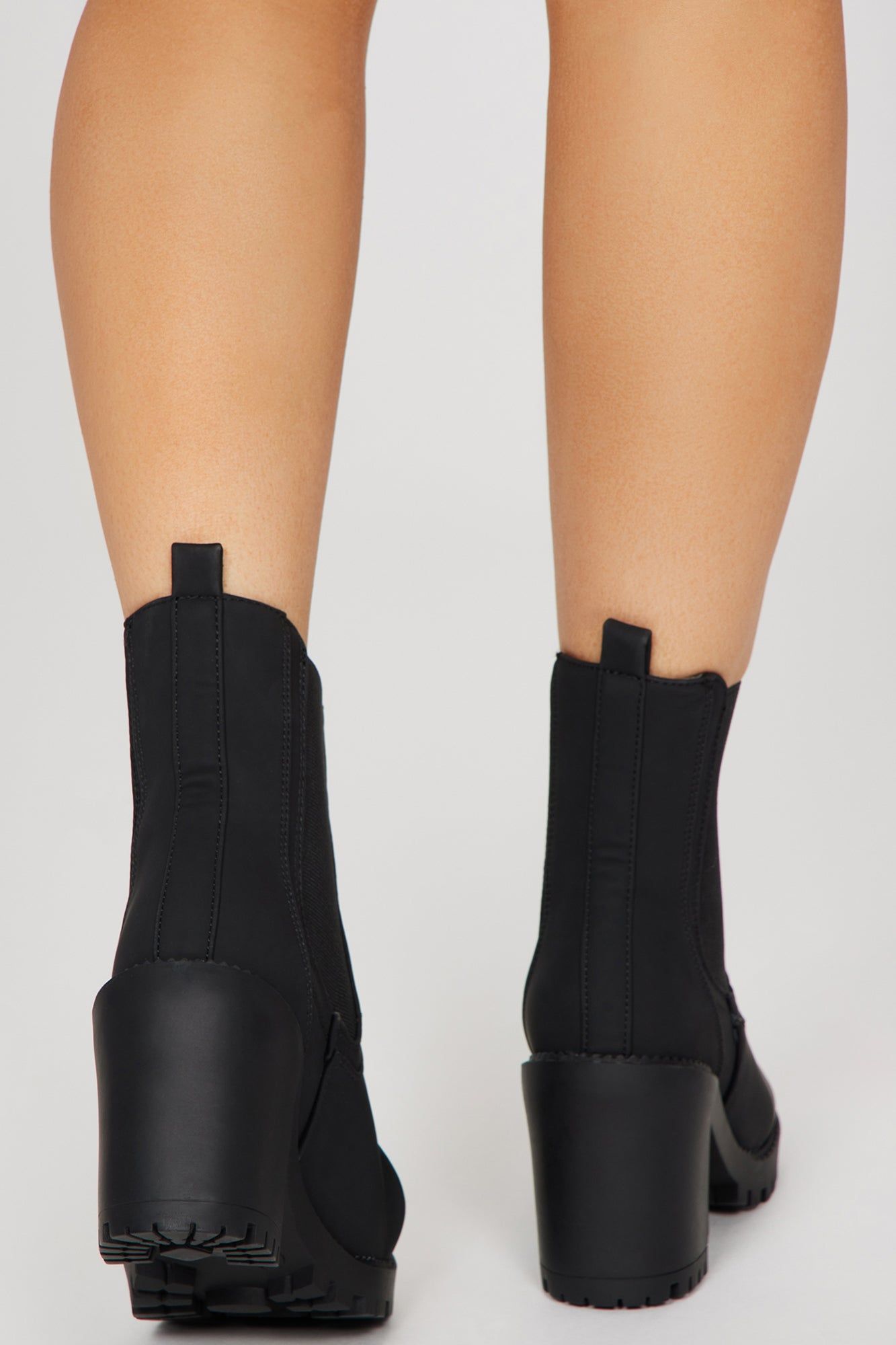 Eliana Lug Sole Boots - Black sold by Fashion Nova product image thumbnail 4