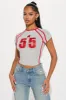 Shoot Your Shot Tee - Grey sold by Fashion Nova