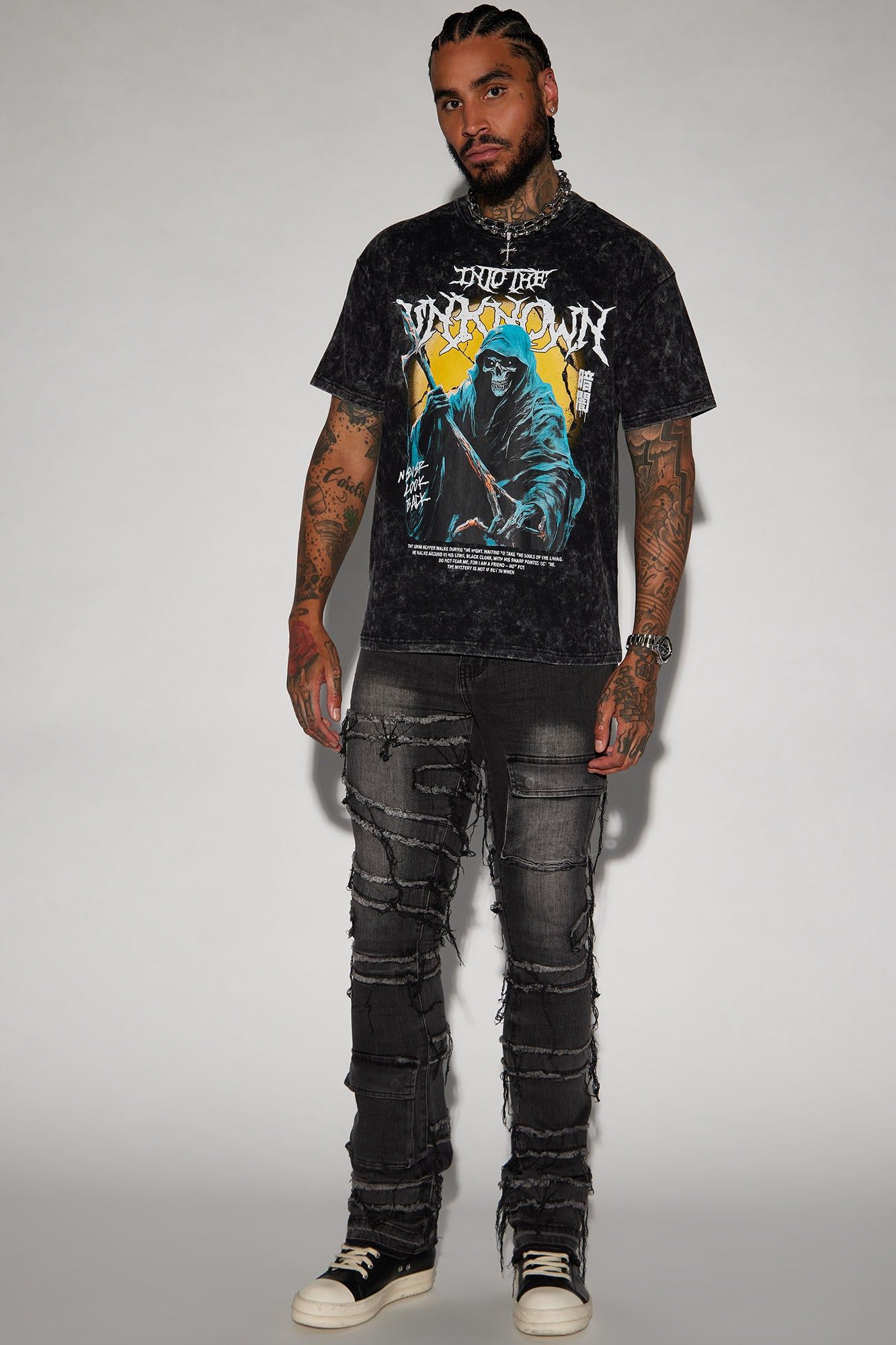 Into The Unknown Short Sleeve Tee - Black sold by Fashion Nova product image thumbnail 3