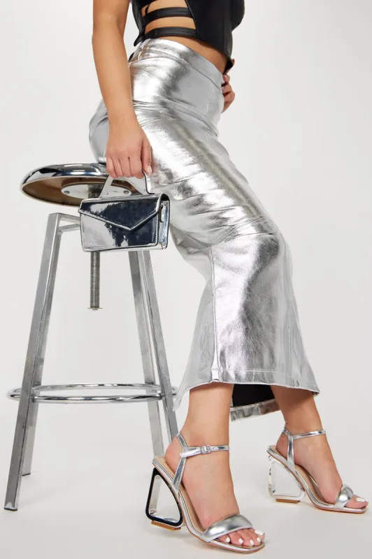 The Original Trendsetter Heeled Sandals - Silver sold by Fashion Nova