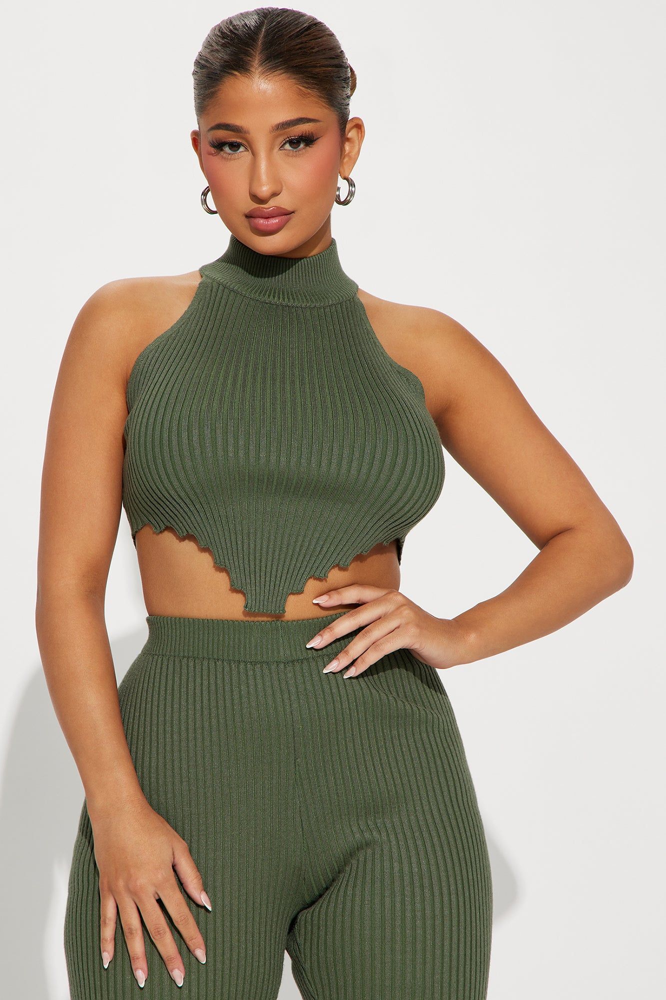 Kristen Pant Set - Olive sold by Fashion Nova product image thumbnail 2