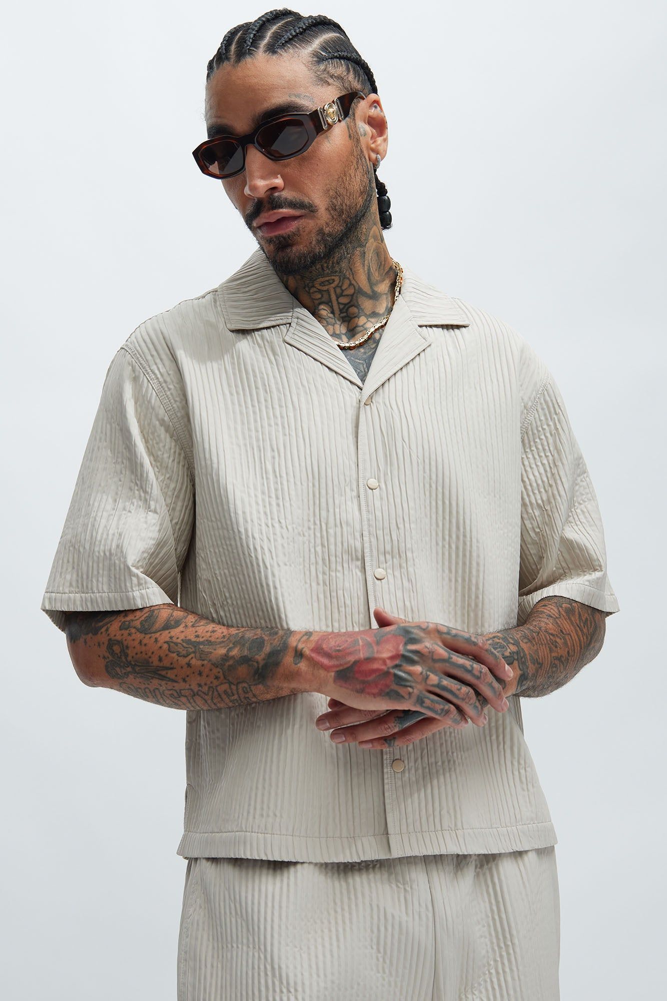 Santiago Shirt - Tan sold by Fashion Nova