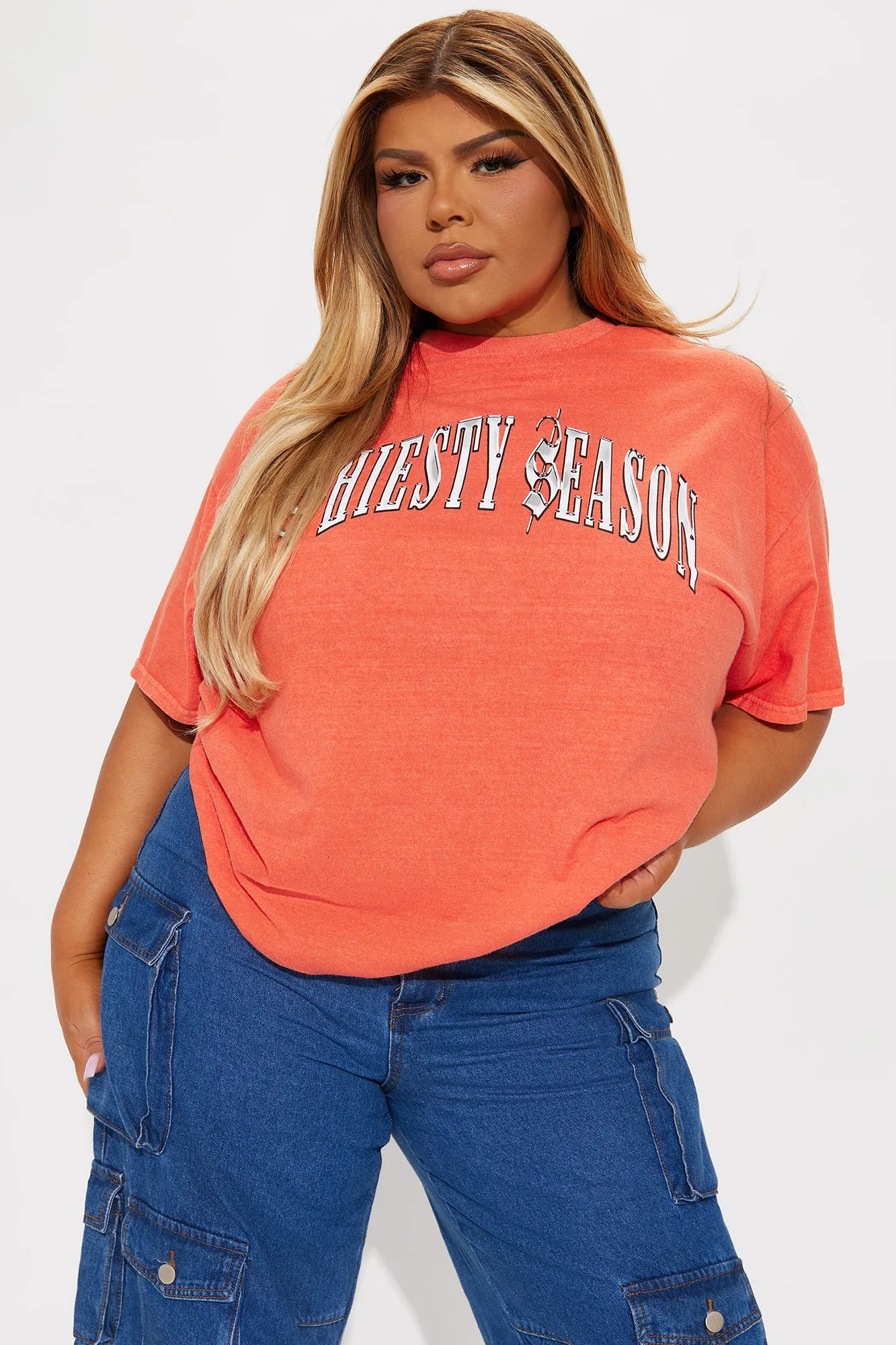 Shiesty Season Washed Tee - Orange sold by Fashion Nova product image thumbnail 4