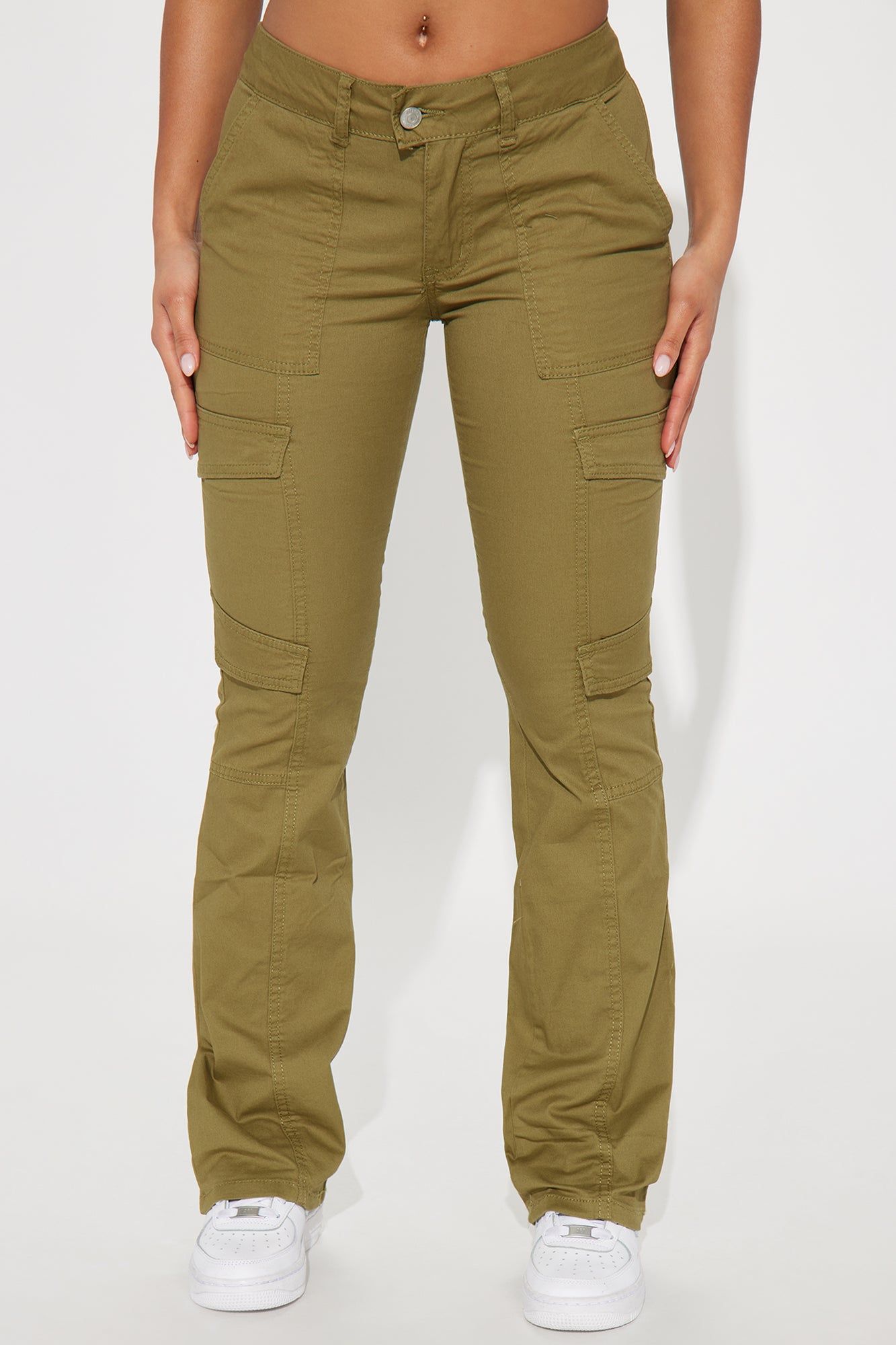 Won't Forget You Cargo Boot Cut Pant - Olive sold by Fashion Nova product image thumbnail 2