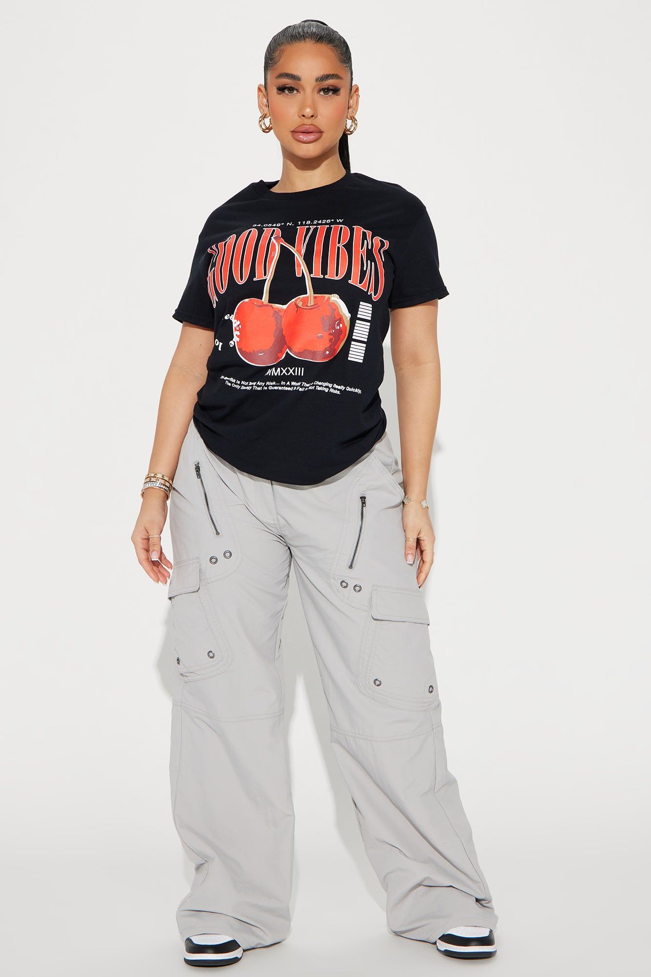 Good Vibes Spread The Love SHort Sleeve Tee - Black sold by Fashion Nova product image thumbnail 2