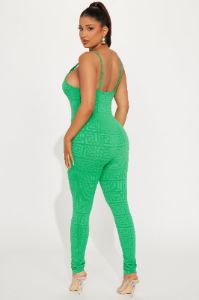 Tyra Seamless Jumpsuit - Green sold by Fashion Nova