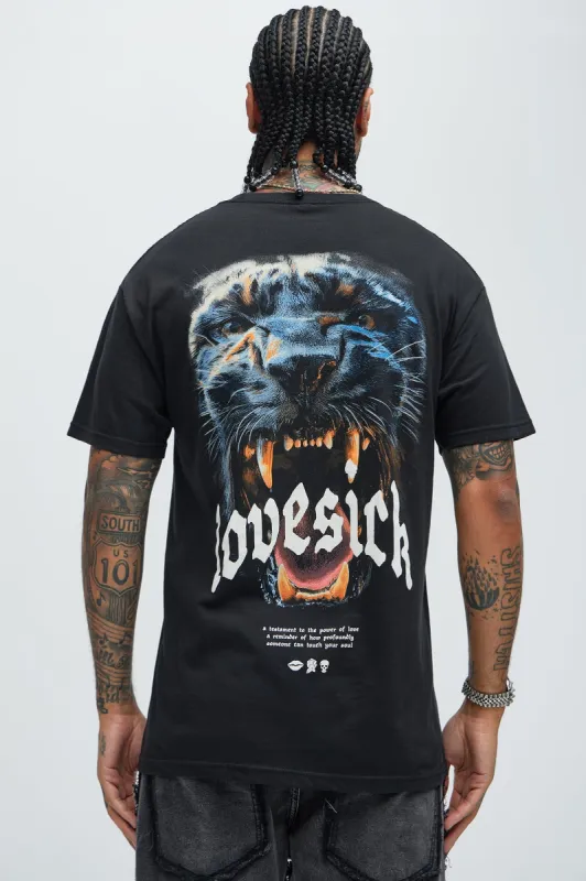 Lovesick Soul Short Sleeve Tee - Black sold by Fashion Nova