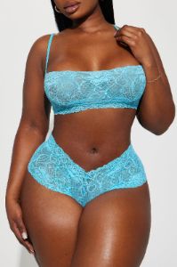 Sultry Moments II Lace 2 Piece Set - Turquoise sold by Fashion Nova