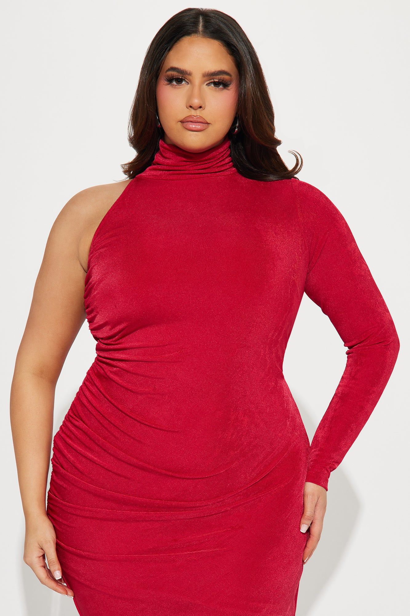 Late Night Slinky Maxi Dress - Red sold by Fashion Nova product image thumbnail 5