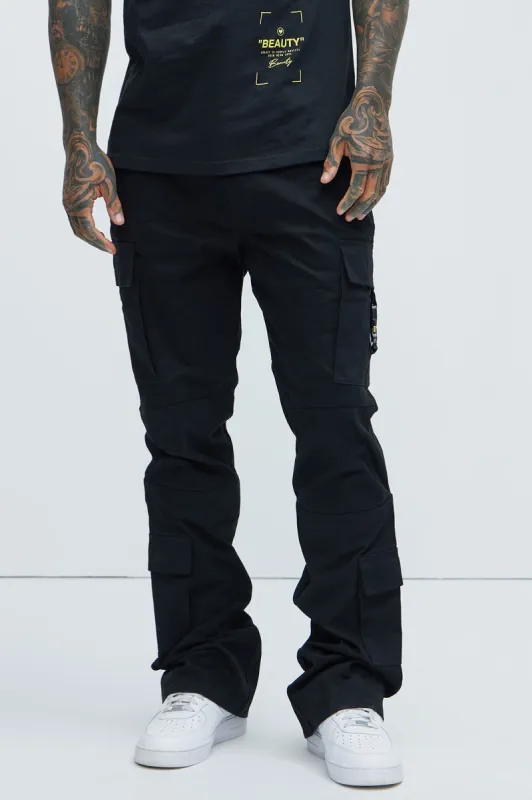 Nikko Slim Flare Pants - Black sold by Fashion Nova