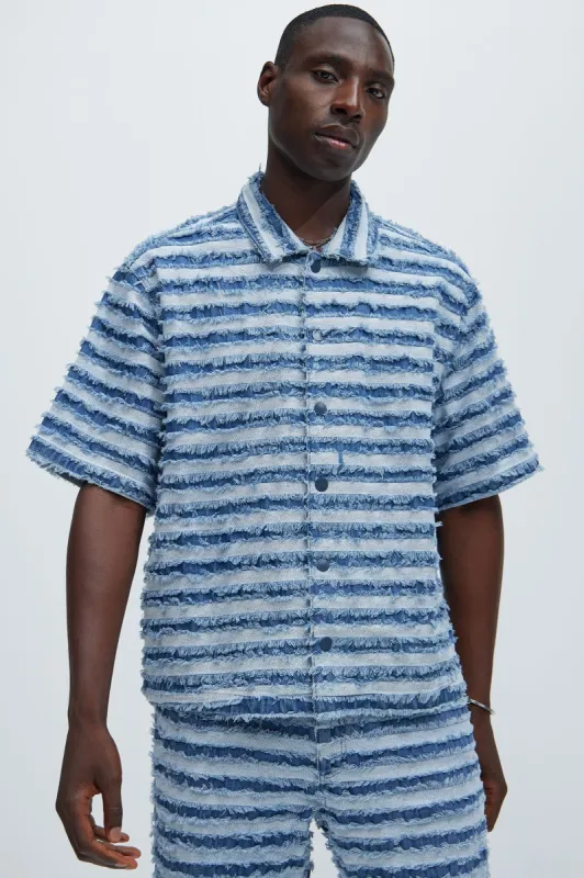 Kayden Denim Shirt - Light Wash sold by Fashion Nova