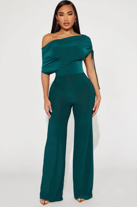 Think About It Jumpsuit - Hunter sold by Fashion Nova