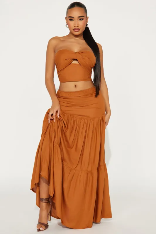 Wonderful Life Skirt Set - Brown sold by Fashion Nova