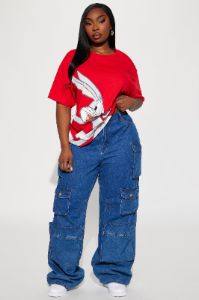 Bugs Bunny Love Graphic Tee - Red sold by Fashion Nova