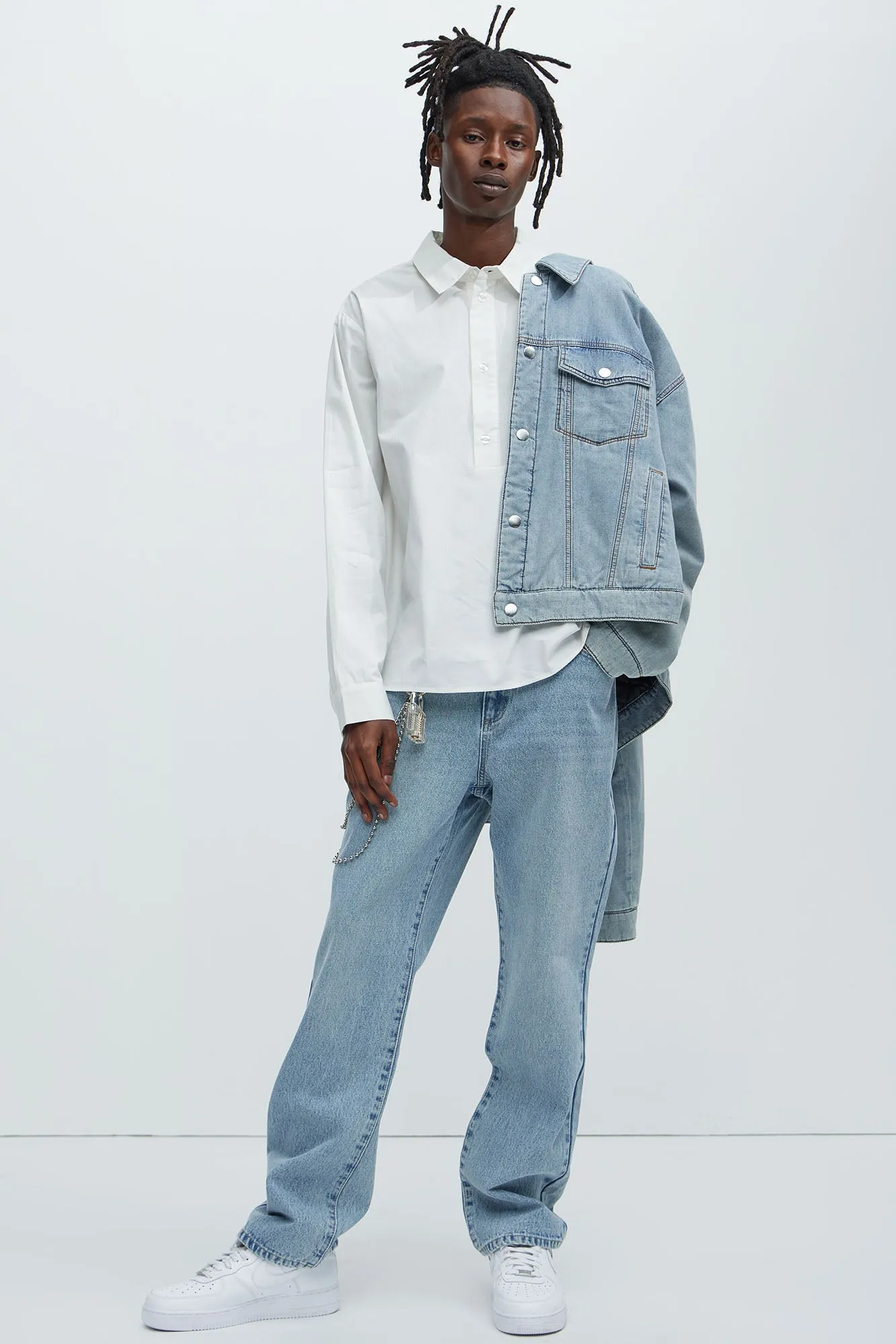 Quick Popover Shirt - White sold by Fashion Nova product image thumbnail 2