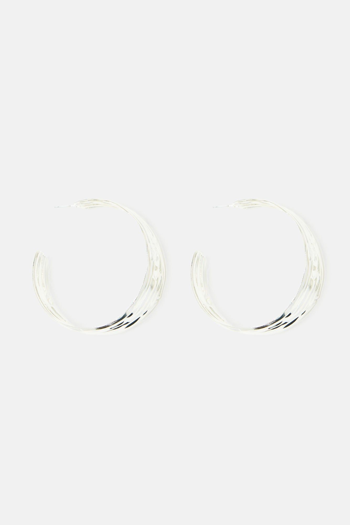 Winners Circle Hoop Earrings - Silver sold by Fashion Nova product image thumbnail 4