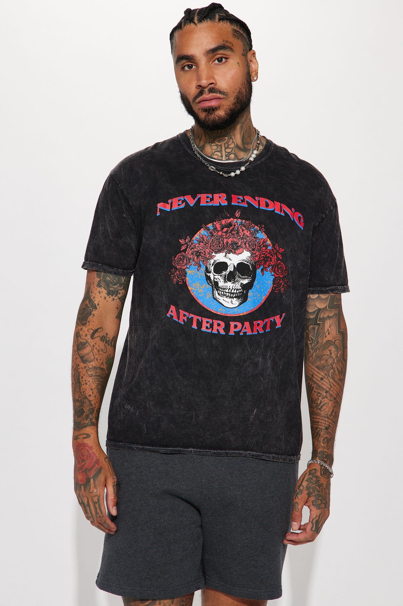 Sleepover Goals PJ Short Set - Black sold by Fashion Nova product image thumbnail 3