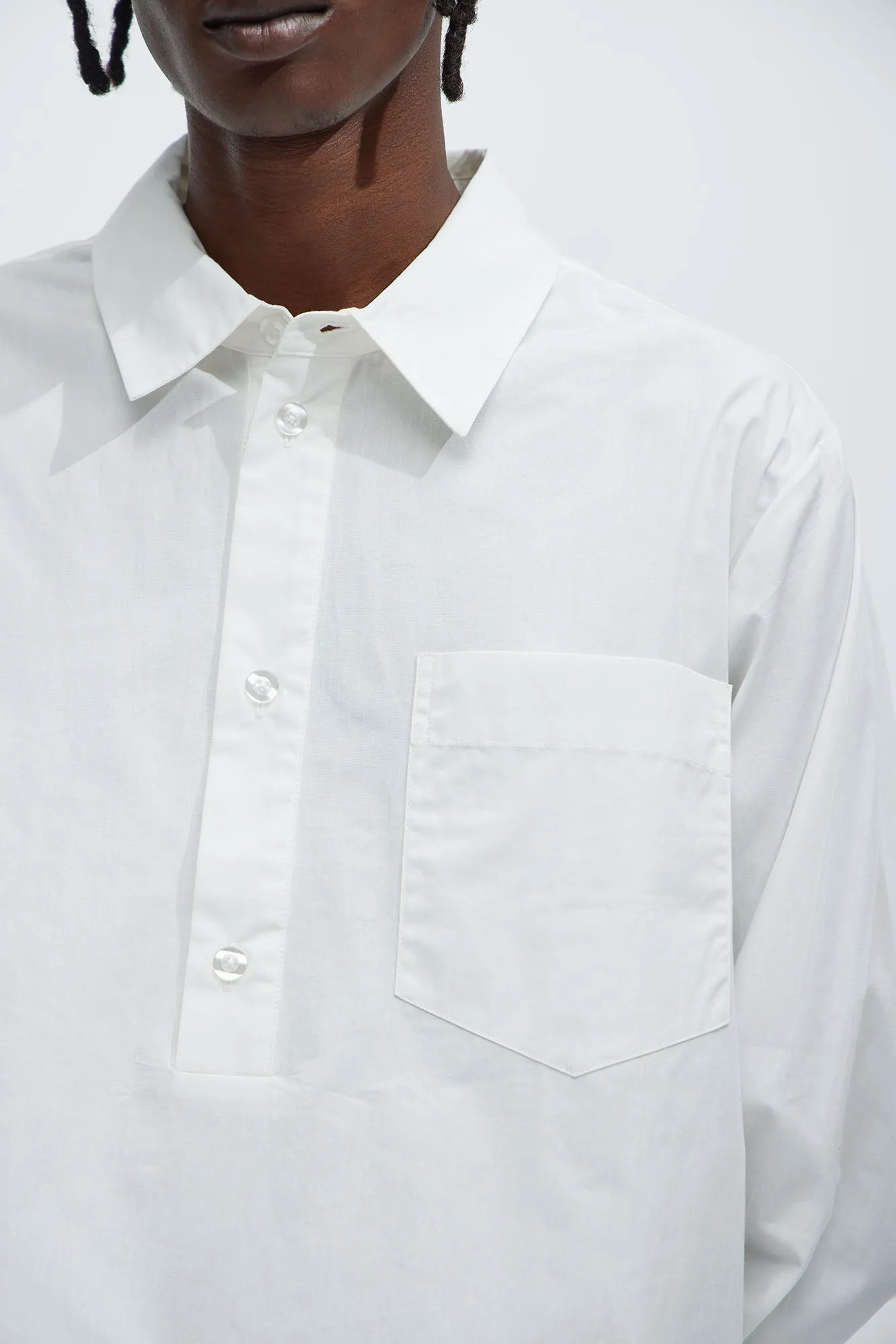 Quick Popover Shirt - White sold by Fashion Nova product image thumbnail 3