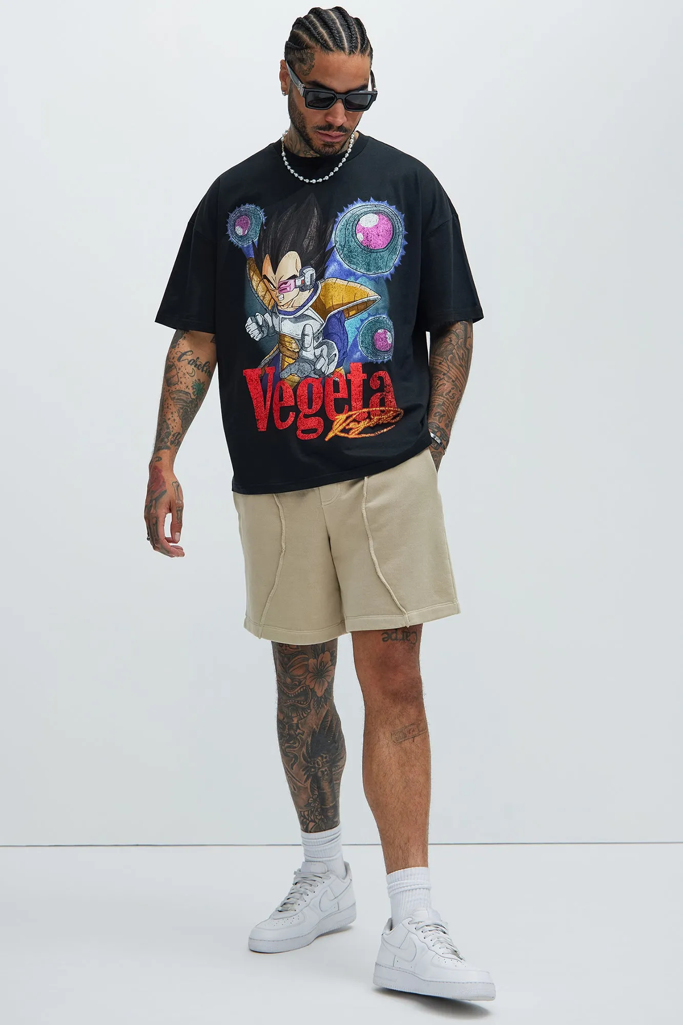Dragon Ball Z Vegeta's Arrival Oversize Short Sleeve Tee - Black sold by Fashion Nova product image thumbnail 2