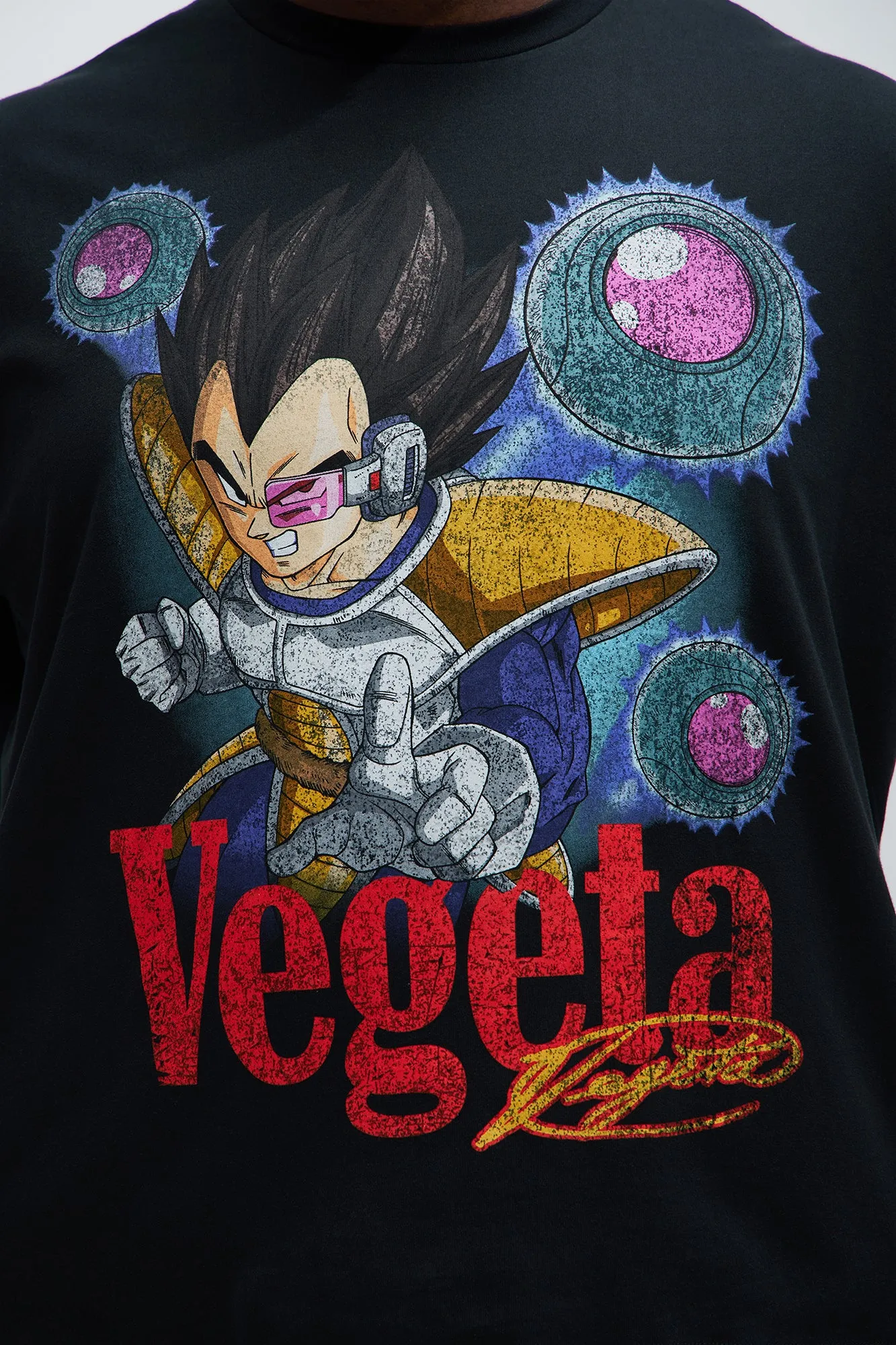 Dragon Ball Z Vegeta's Arrival Oversize Short Sleeve Tee - Black sold by Fashion Nova product image thumbnail 5