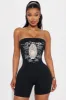 Ed Hardy Virgin Mary Romper - Black sold by Fashion Nova