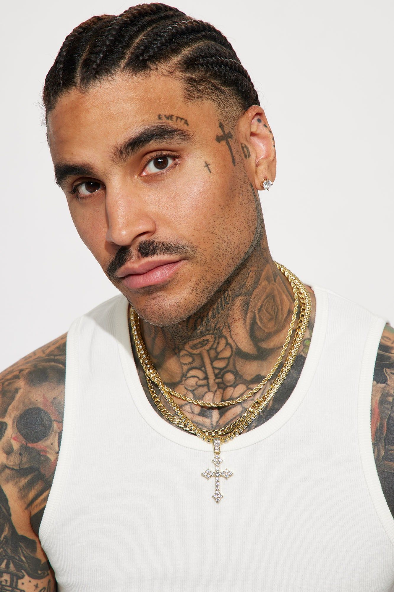 Cross On Me 3 Piece Chain Necklace - Gold sold by Fashion Nova product image thumbnail 2