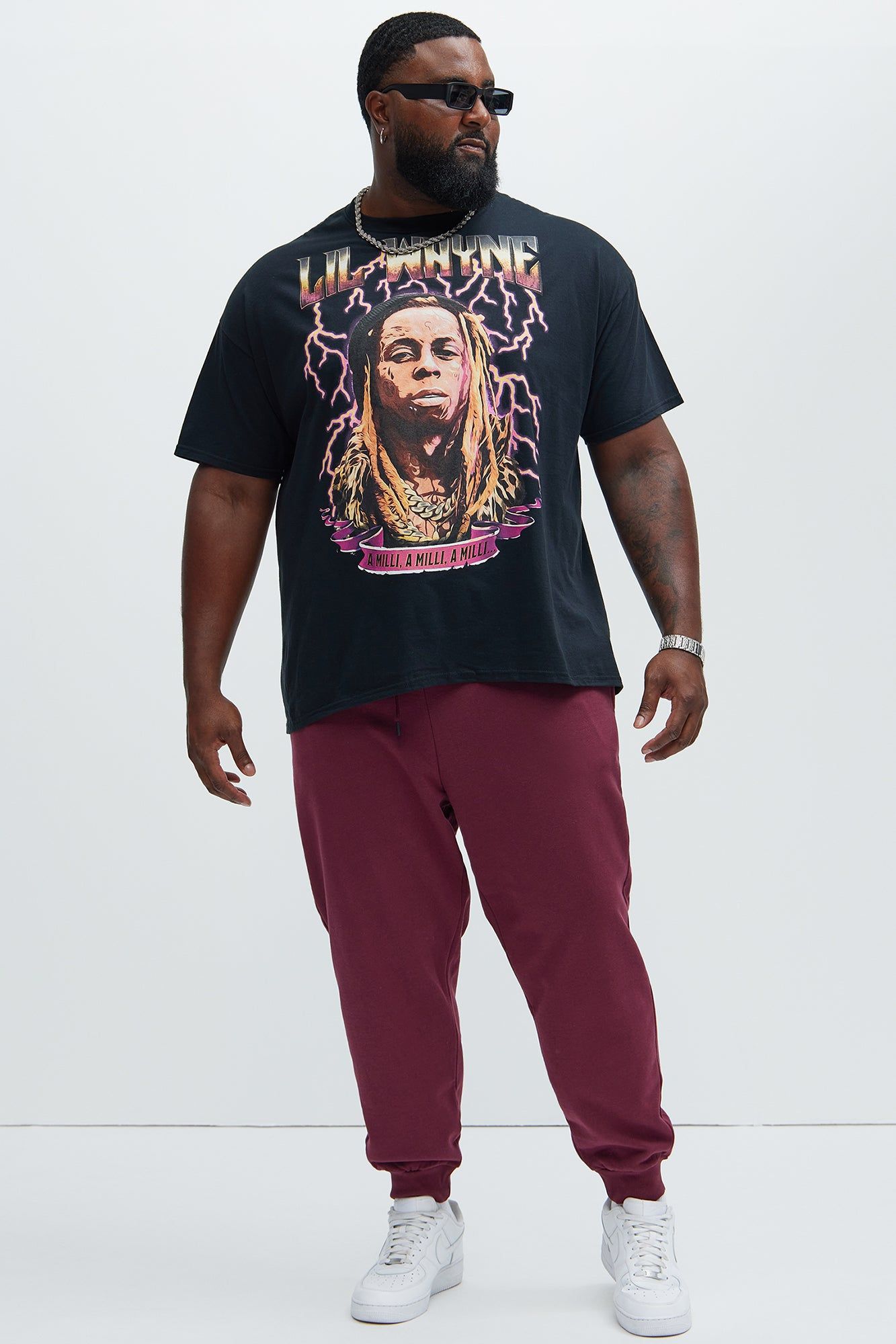 Lil Wayne A Milli Short Sleeve Tee - Black sold by Fashion Nova product image thumbnail 5