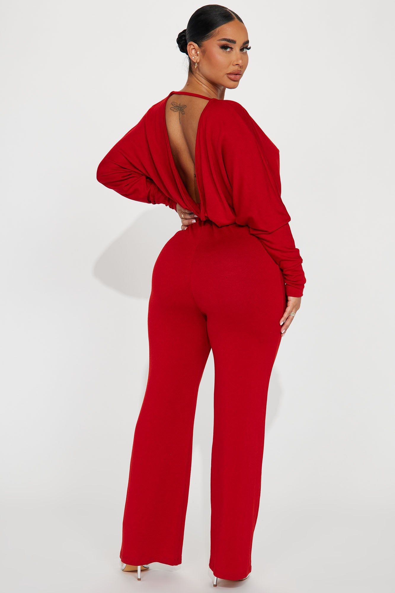 See Me Through Jumpsuit - Red sold by Fashion Nova product image thumbnail 3
