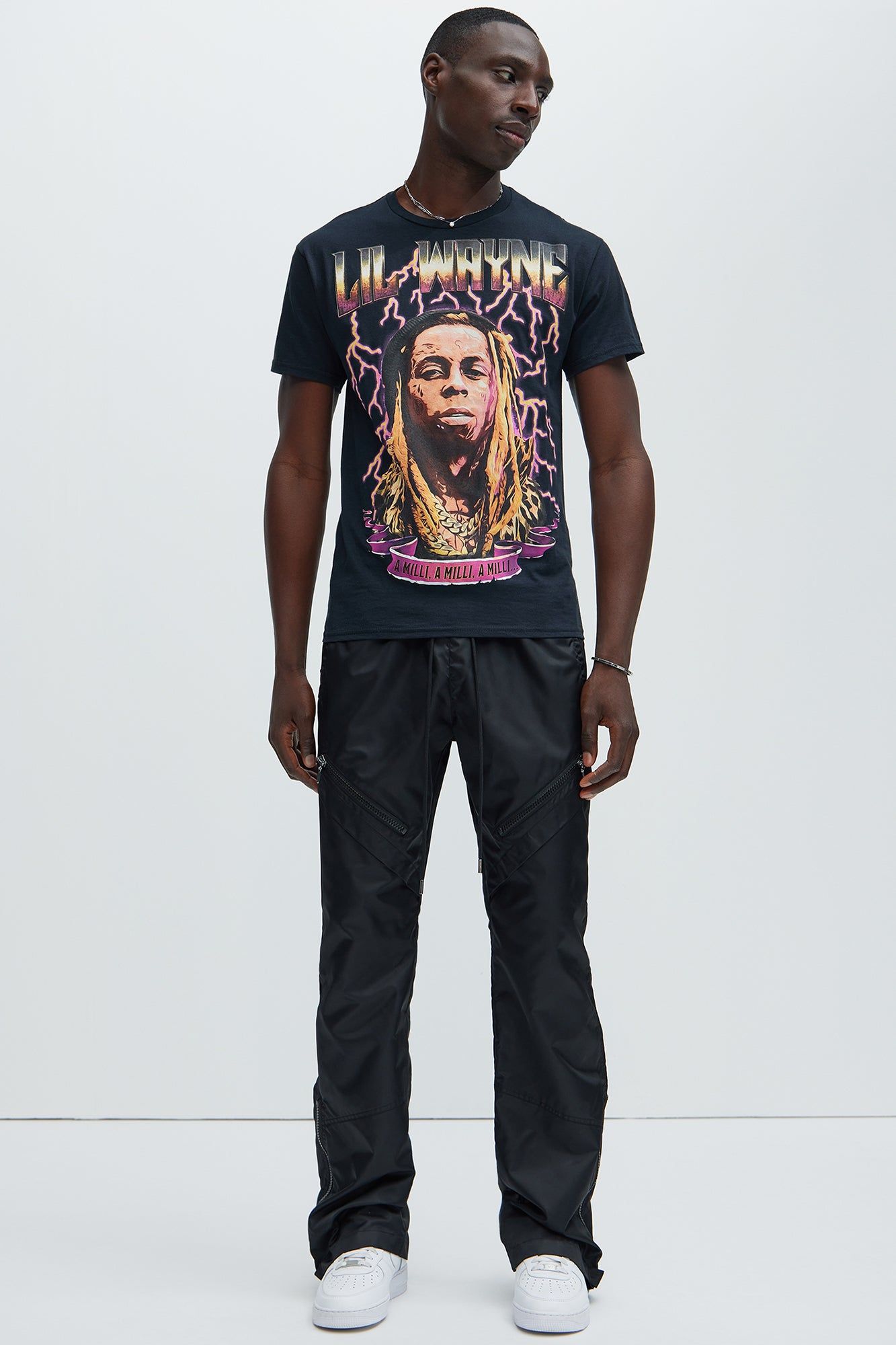 Lil Wayne A Milli Short Sleeve Tee - Black sold by Fashion Nova product image thumbnail 2