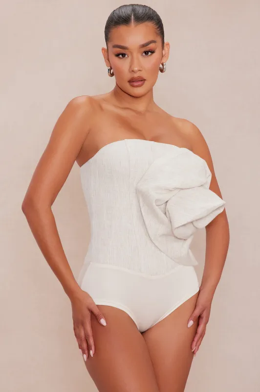 Lori Rose Bodysuit - Tan sold by Fashion Nova