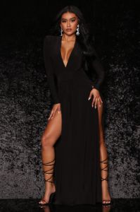 Spree Dress - Black sold by Fashion Nova