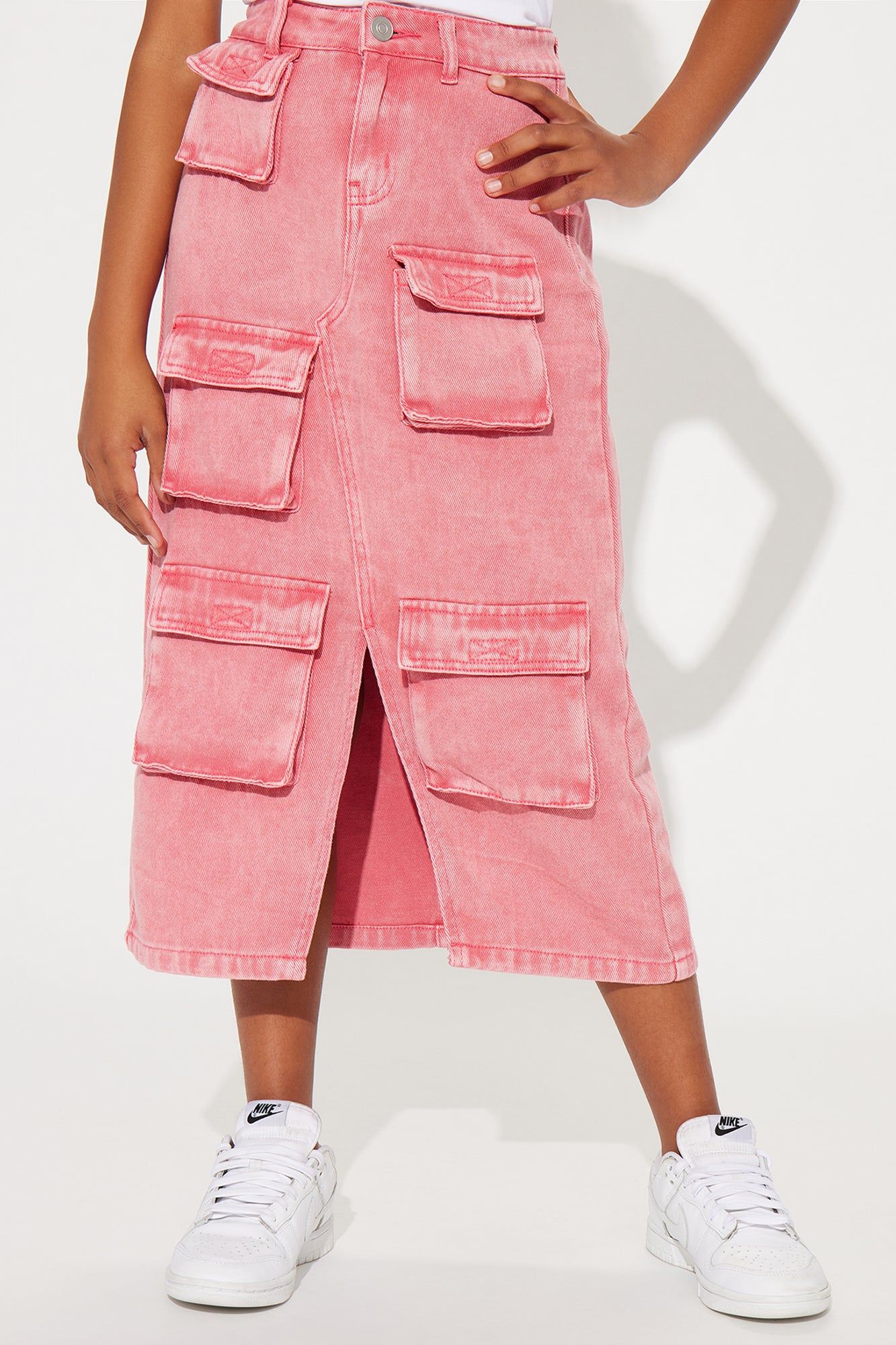 Mini Multi Pocket Cargo MaxiI Skirt - Pink sold by Fashion Nova product image thumbnail 2
