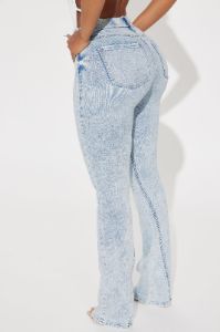 She Stands Out Tummy Control Bootcut Jeans - Light Wash sold by Fashion Nova
