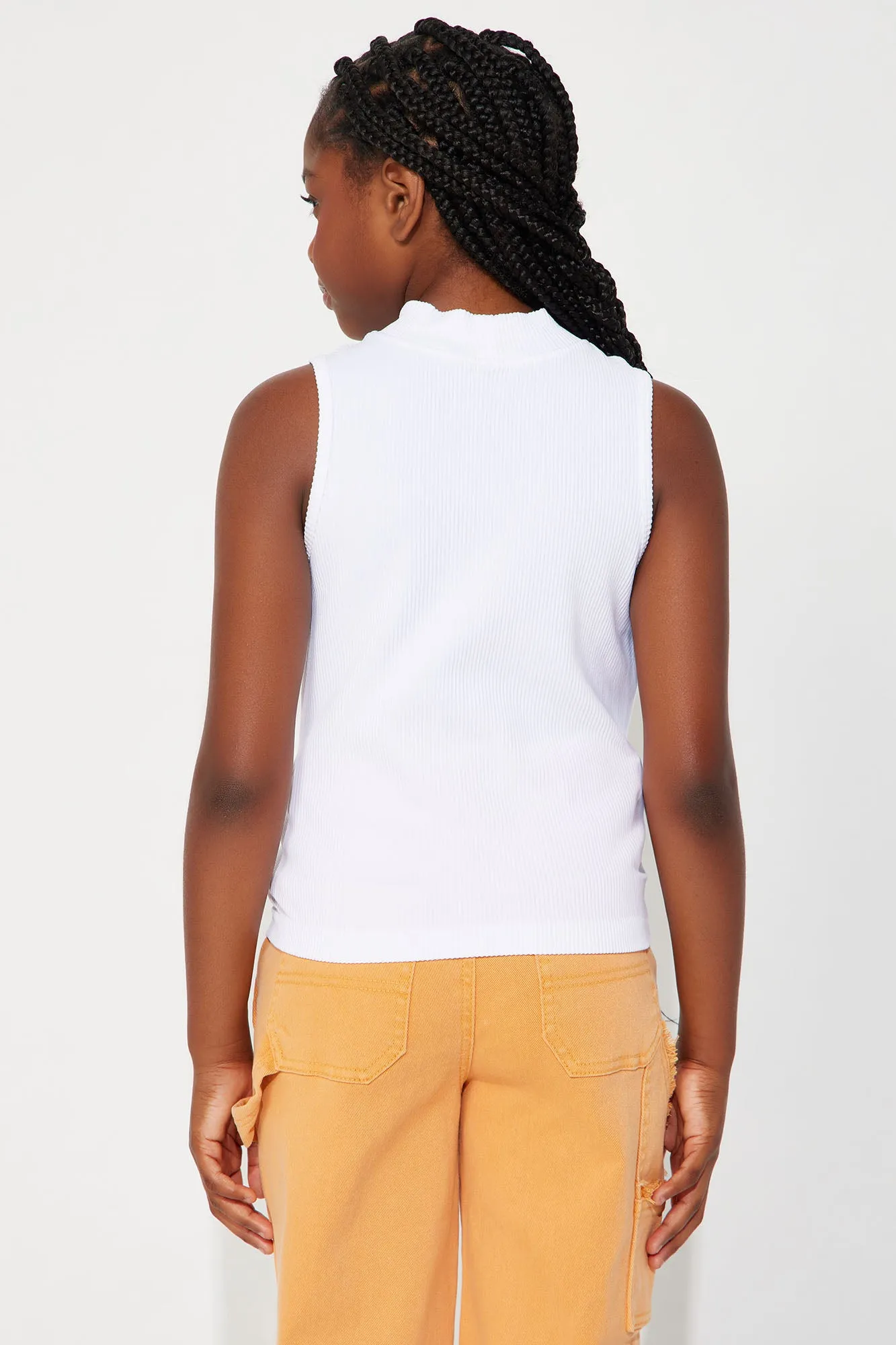 Mini Alyssa Seamless Mock Neck Top - White sold by Fashion Nova product image thumbnail 3