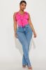 Sippin Rosé Ruffle Top - Hot Pink sold by Fashion Nova