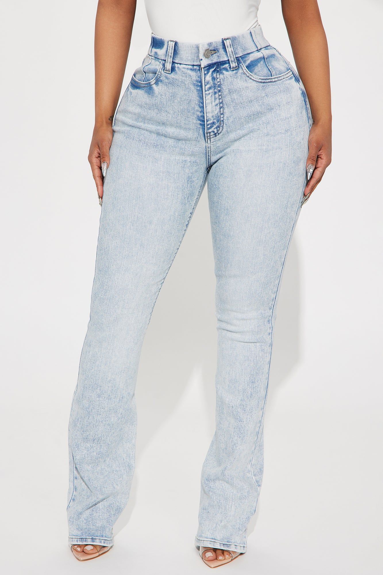 She Stands Out Tummy Control Bootcut Jeans - Light Wash sold by Fashion Nova product image thumbnail 2
